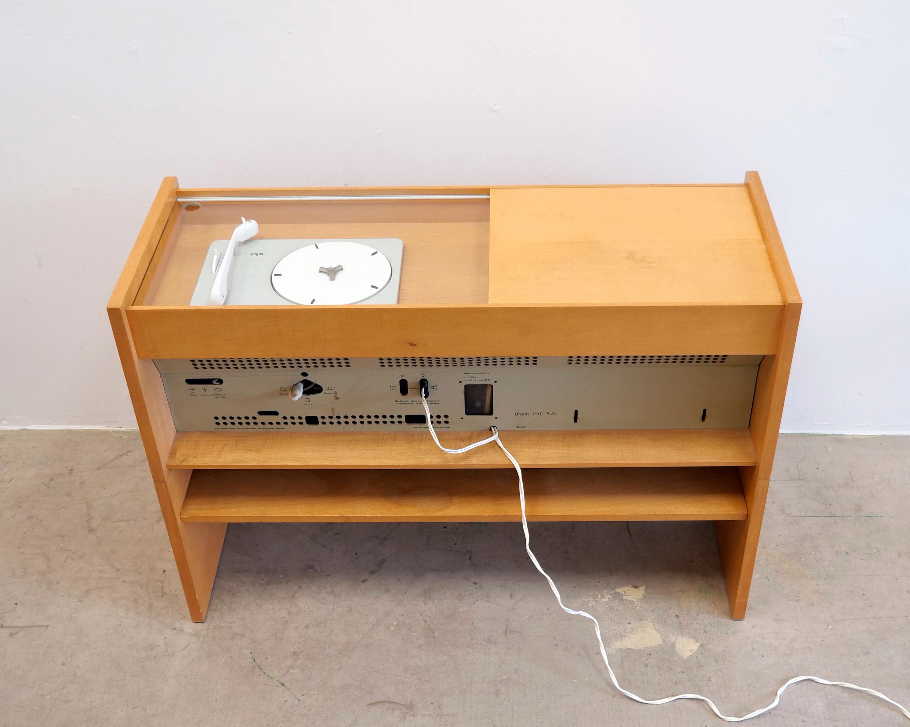 Hans Gugelot, Braun PKG 5-81 Radiogram record player for Dieter Rams audio SK4 5 7