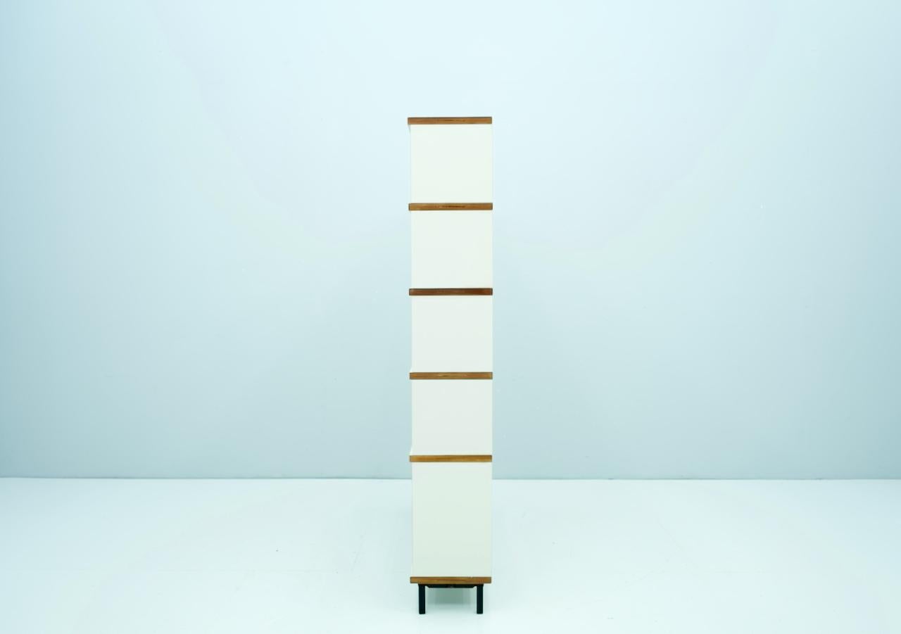 Hans Gugelot Free Standing Shelf M125 Bofinger, Germany, 1950s In Good Condition In Frankfurt / Dreieich, DE