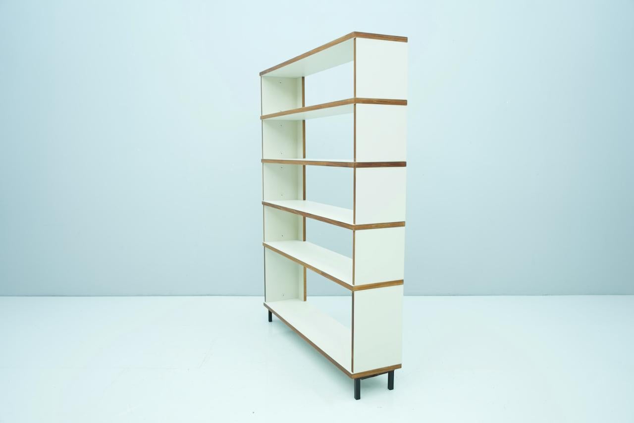 Wood Hans Gugelot Free Standing Shelf M125 Bofinger, Germany, 1950s