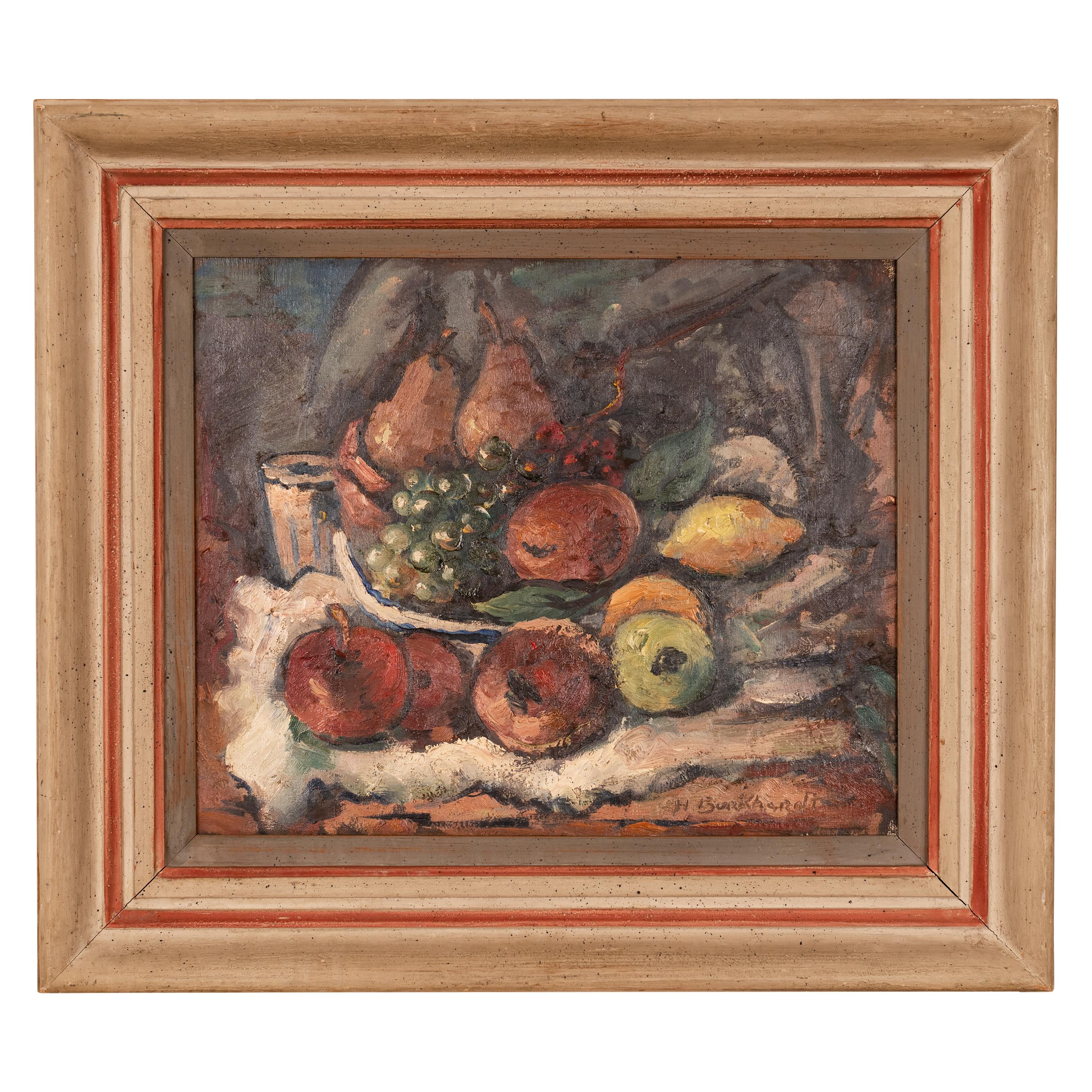 Expresionista abstracto estadounidense Pintura al óleo californiana Naturaleza muerta 1937