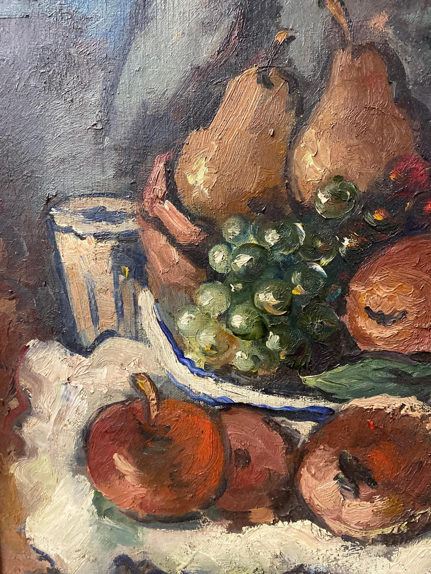 Espressionista astratto americano California Pittura su tela ad olio Natura morta 1937 in vendita 1