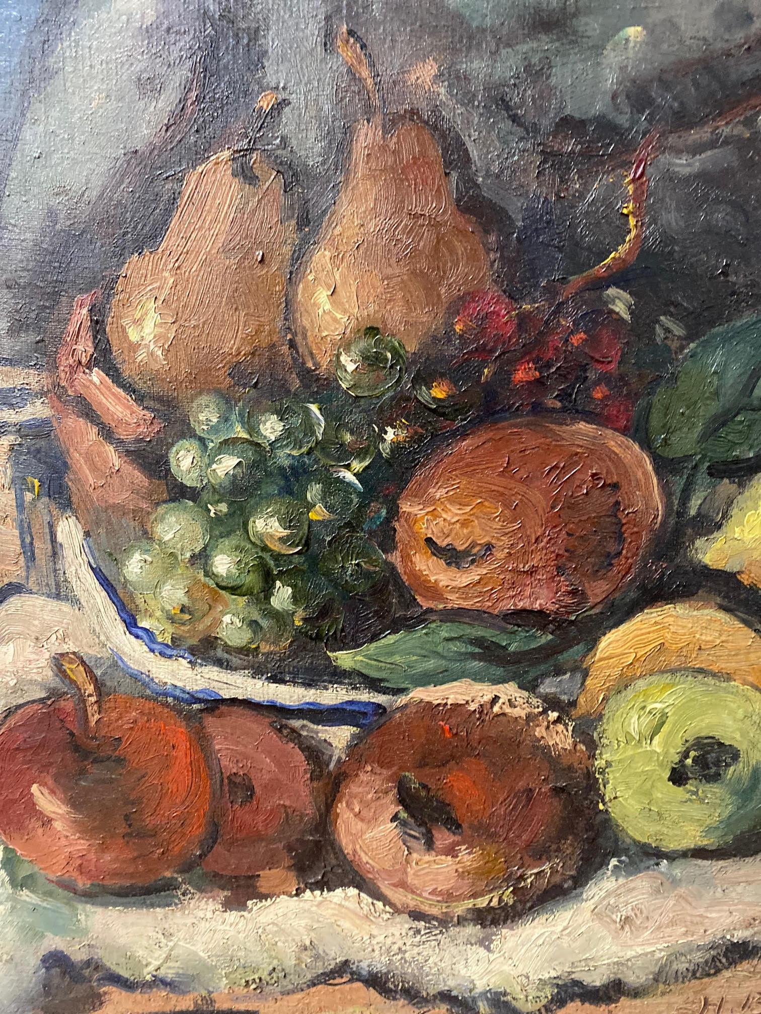 Espressionista astratto americano California Pittura su tela ad olio Natura morta 1937 in vendita 2