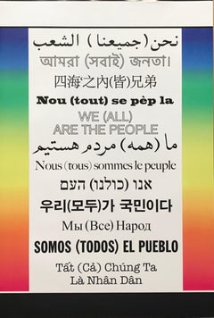 Wir (Alle) Sind Das Volk—We (all) Are The People - many languages peace poster