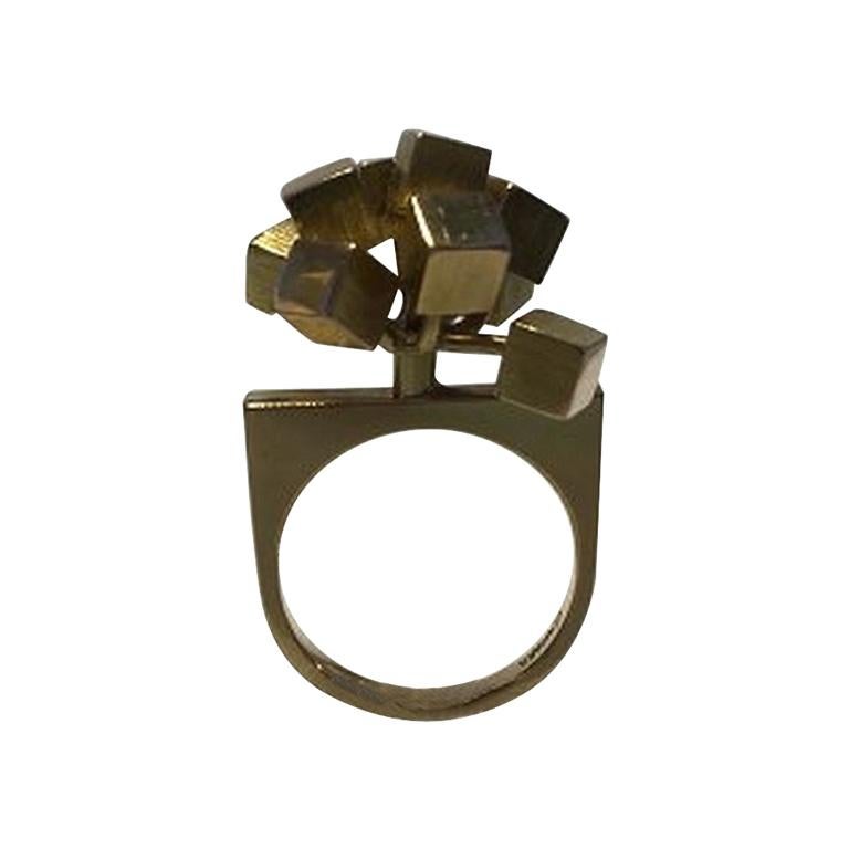 Hans Hansen 14 Ct Gold Ring Modern Ring
