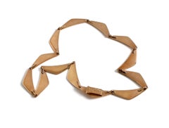 Hans Hansen 14 Karat Gold Peak Necklace Designed by Bent Gabrielsen