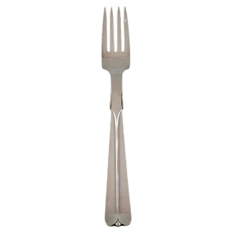 Hans Hansen Art Deco Dinner Fork in Sterling Silver, Four Forks Available For Sale