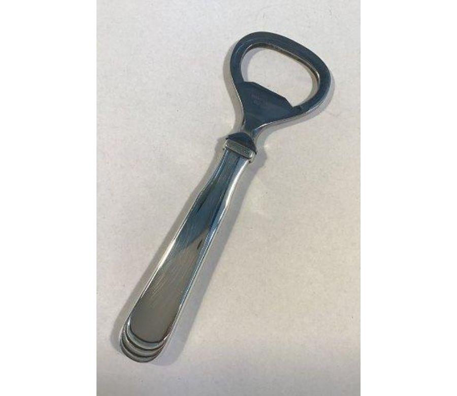 Hans Hansen Arvesølv No 15 Sterling Silver Bottle Opener In Good Condition For Sale In Copenhagen, DK