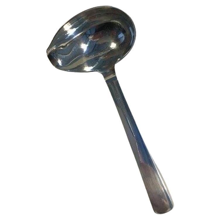 Hans Hansen Arvesølv No 17 Silver Gravy Ladle For Sale