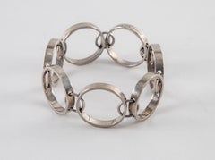 Hans Hansen by Bent Gabrielsen Modern Sterling Silver Bracelet, 1970's