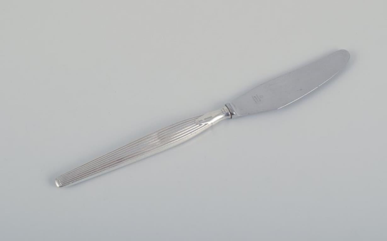 Hans Hansen, Cohr, and others. Five different knives in silver, 1940s-1960s For Sale 1