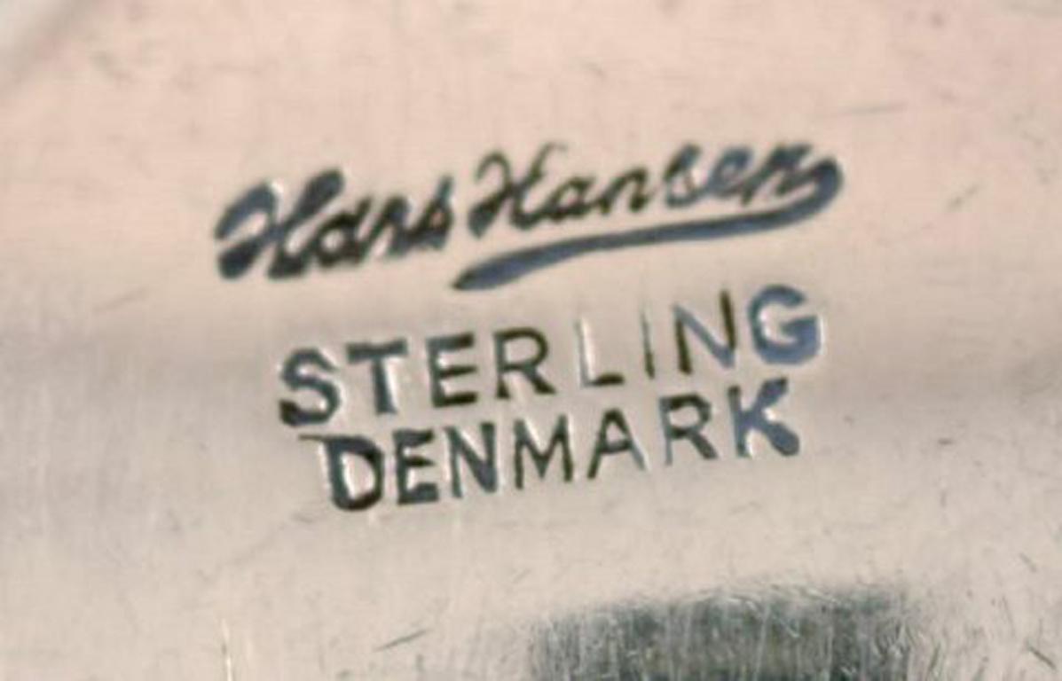 Danish Hans Hansen Cutlery Susanne Meat Fork in Sterling Silver