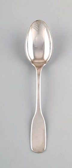 Hans Hansen Cutlery Susanne, Set of Six Dessert Spoons in Sterling Silver