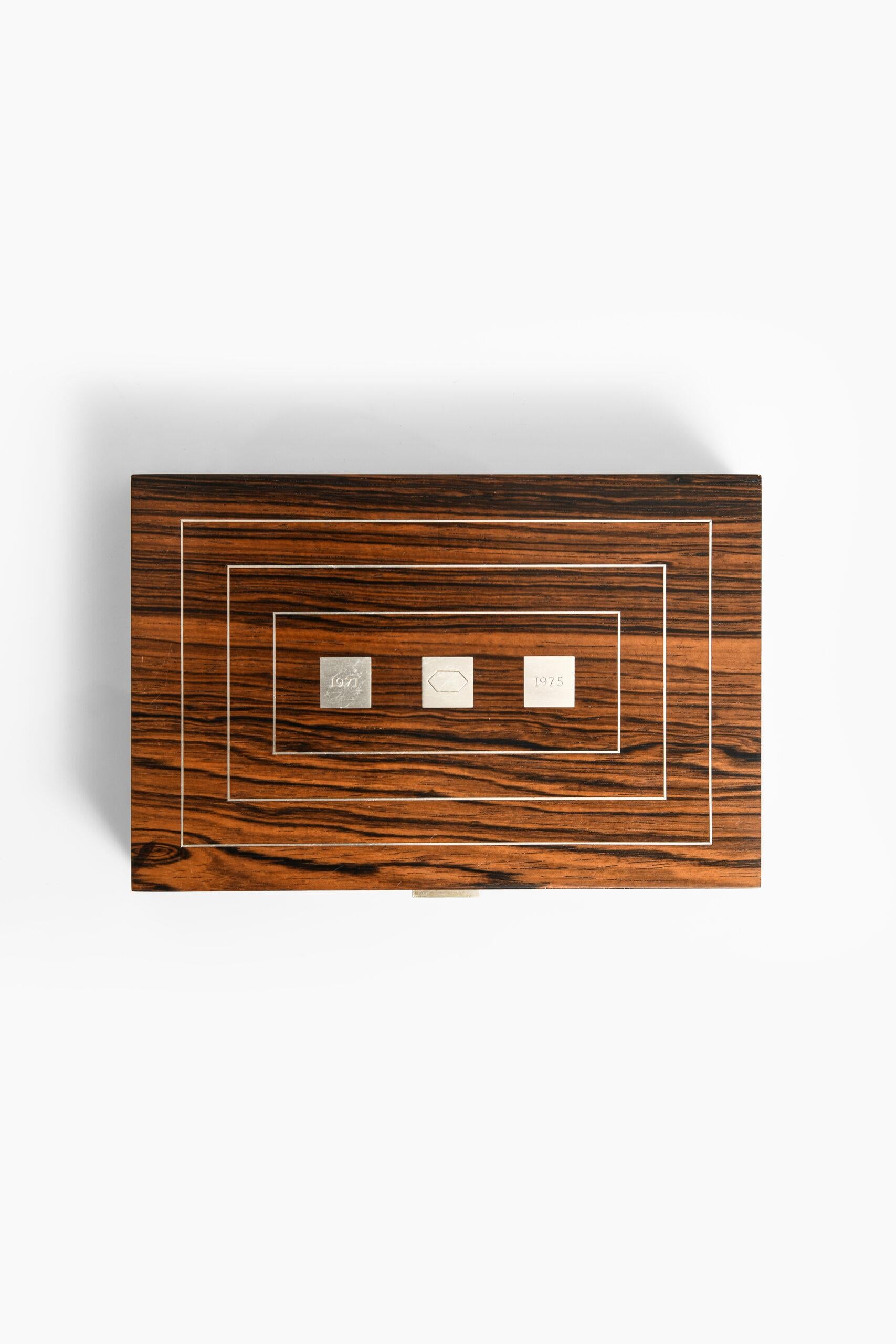 Rare decorative box designed by Hans Hansen. Produced in Denmark.