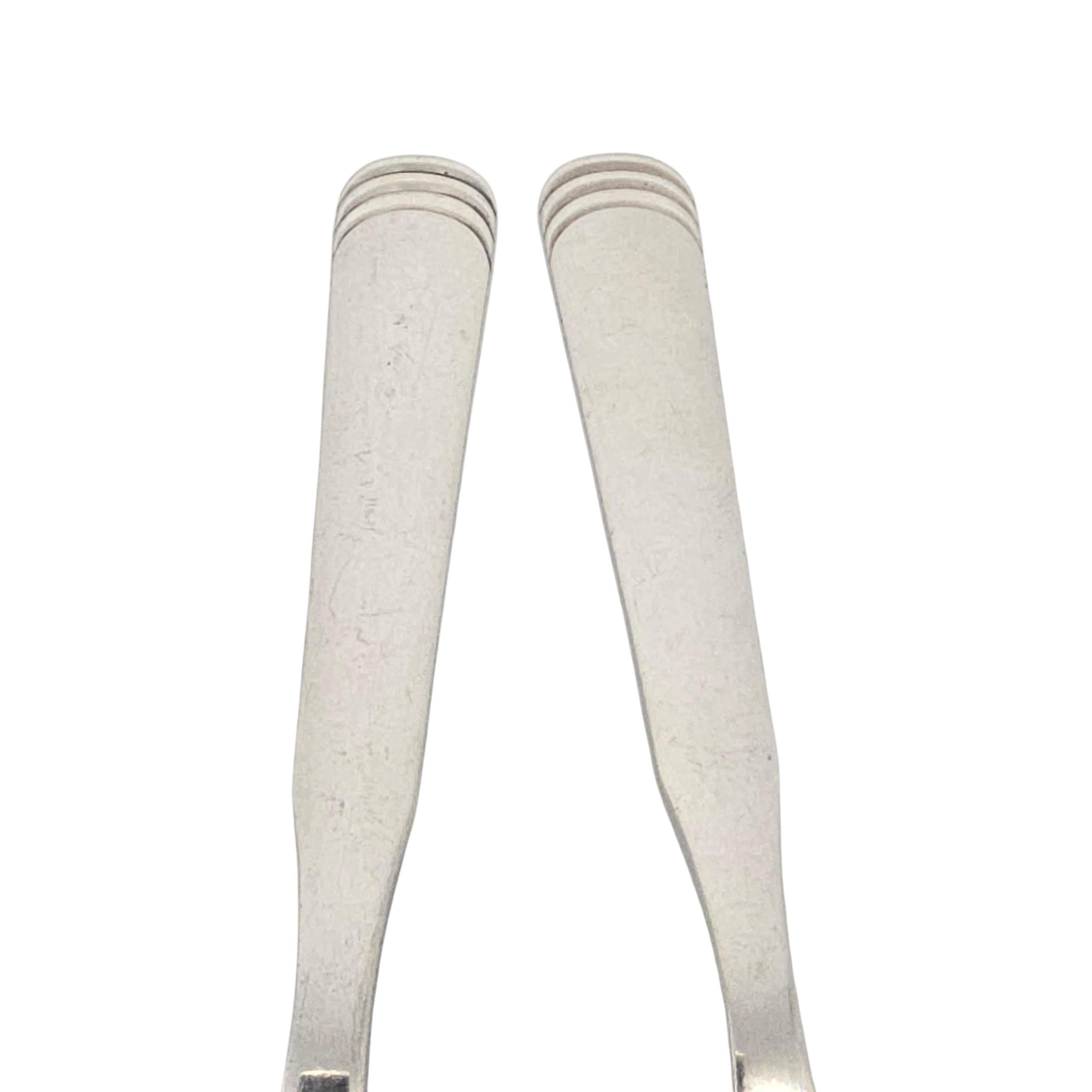 Set de service fourchette et cuillère à salade en argent Sterling Denmark #23227 Unisexe en vente