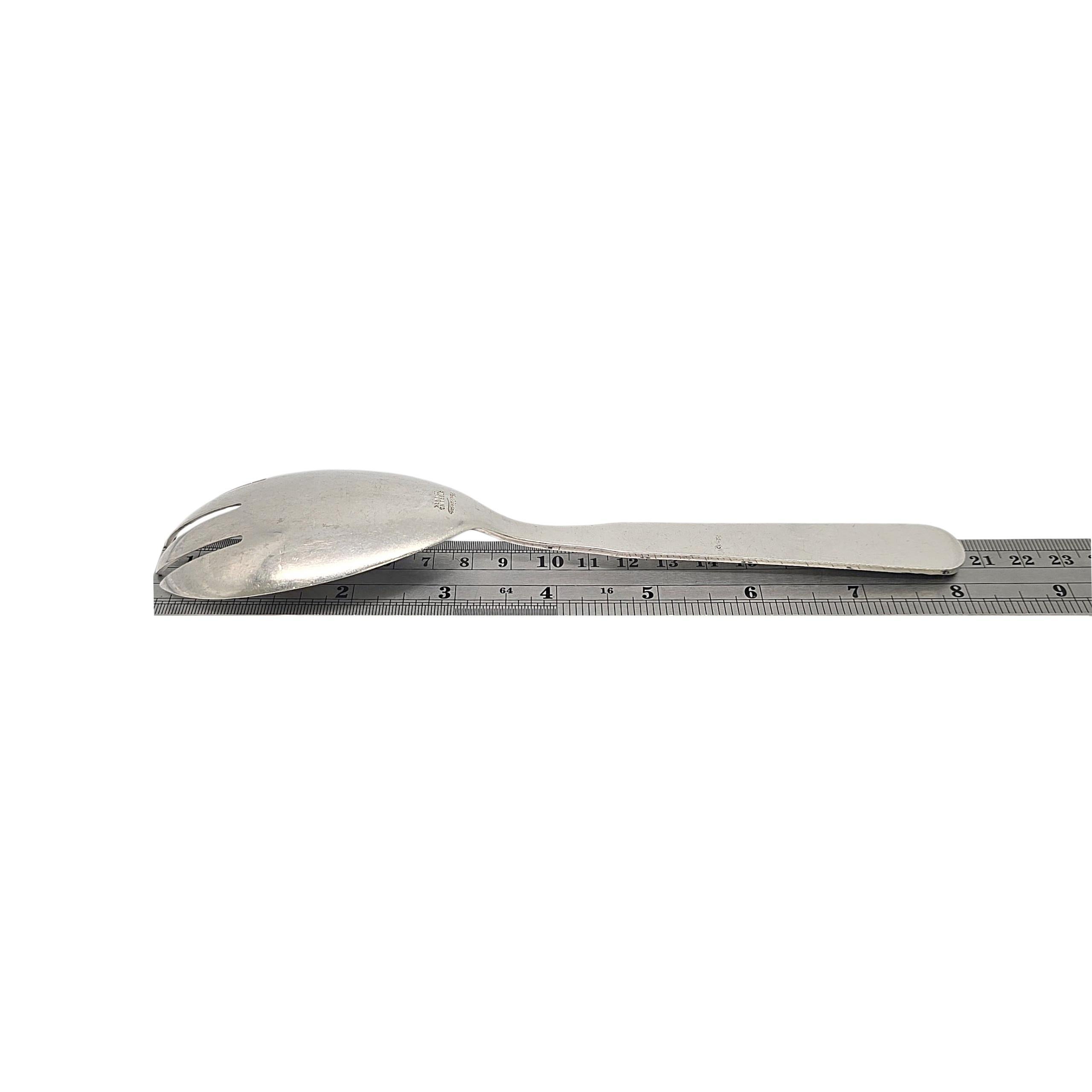 Set de service fourchette et cuillère à salade en argent Sterling Denmark #23227 en vente 5