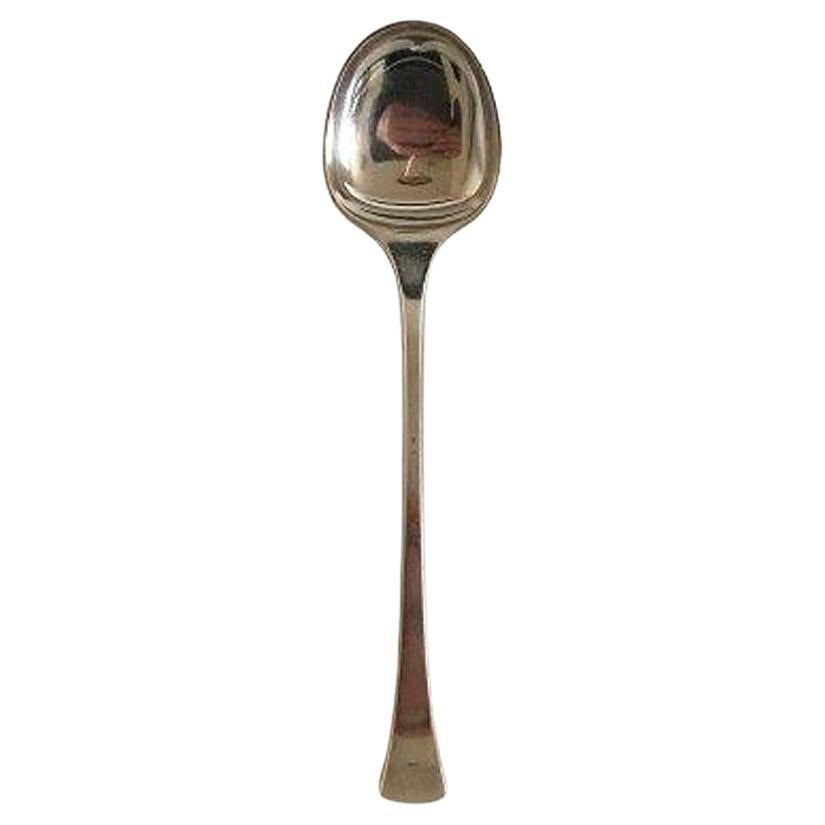 Hans Hansen Kristine Sterling Silver Serving Spoon For Sale