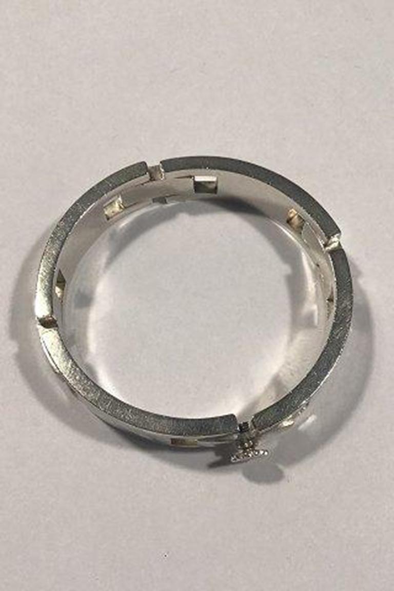 20th Century Hans Hansen Modern Sterling Silver Bracelet For Sale