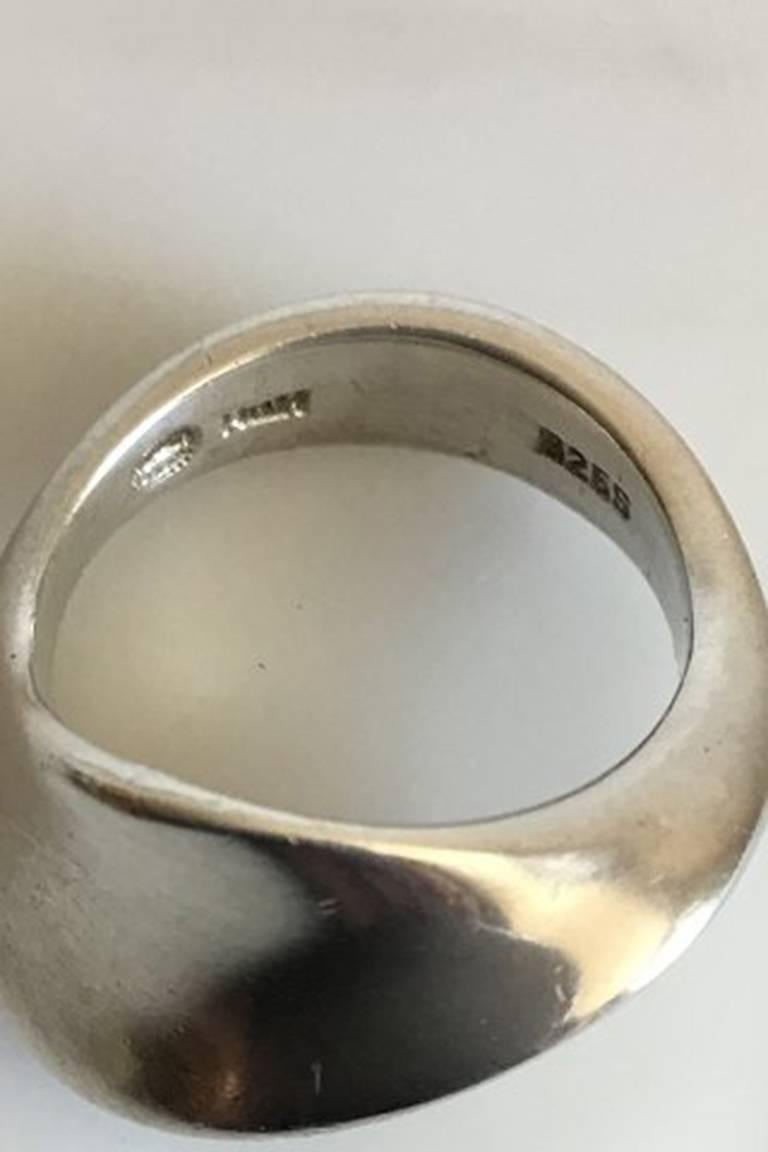 Modern Hans Hansen Ring in Sterling Silver For Sale