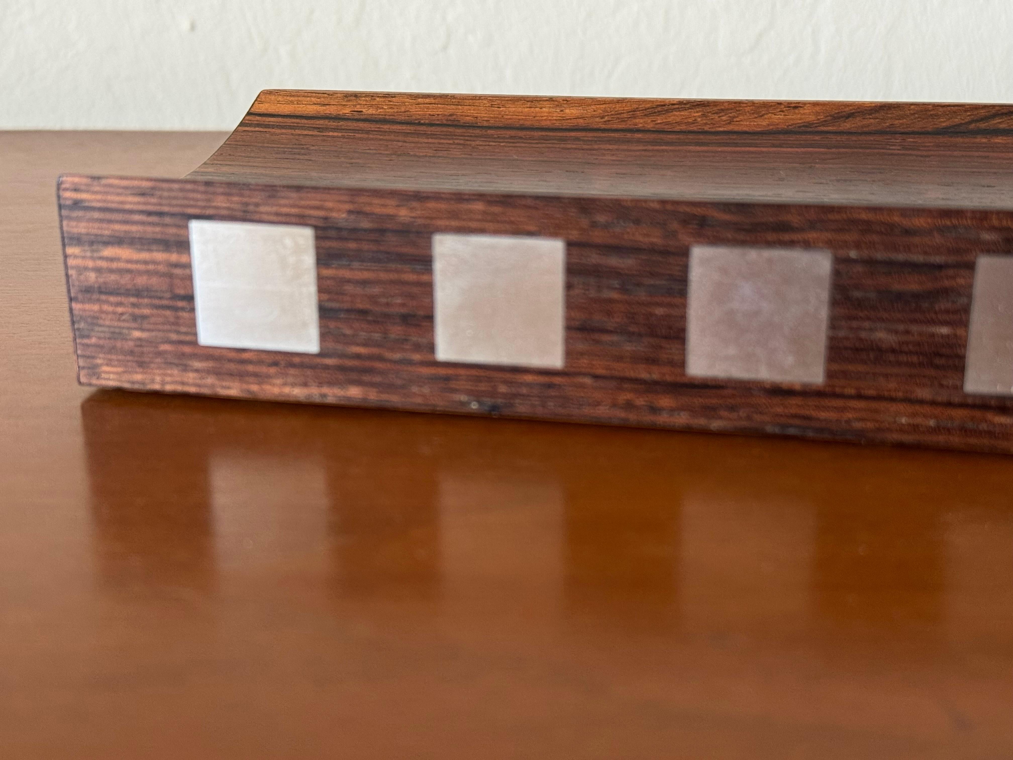 Argento 925 Portapenne in palissandro Hansen Rio in vendita