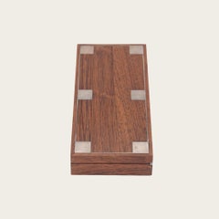 Hans Hansen Rosewood Box with Sterling Silver Inlay