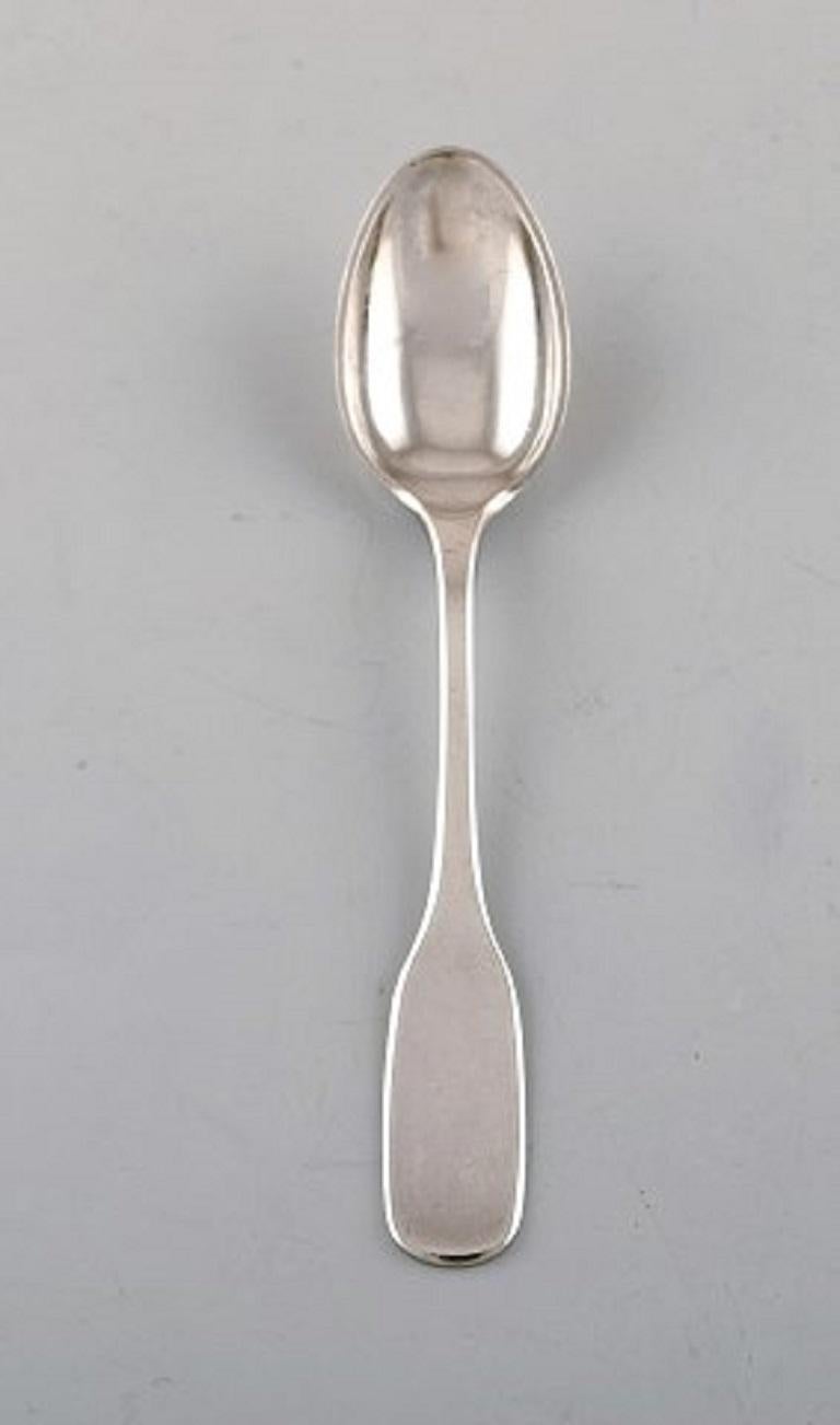 Hans Hansen silver cutlery. Eight 