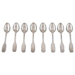 Hans Hansen Silver Cutlery, Eight "Susanne" Teaspoons in Sterling Silver