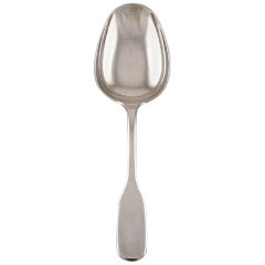Hans Hansen Silver Cutlery, Large "Susanne" Serving Spoon in Sterling Silver