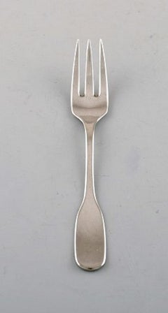 Hans Hansen Silver Cutlery, Twelve "Susanne" Cake Forks in Sterling Silver