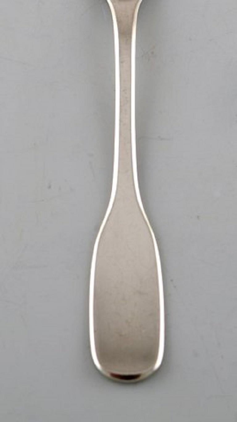 Scandinavian Modern Hans Hansen Silver Cutlery, Twelve 