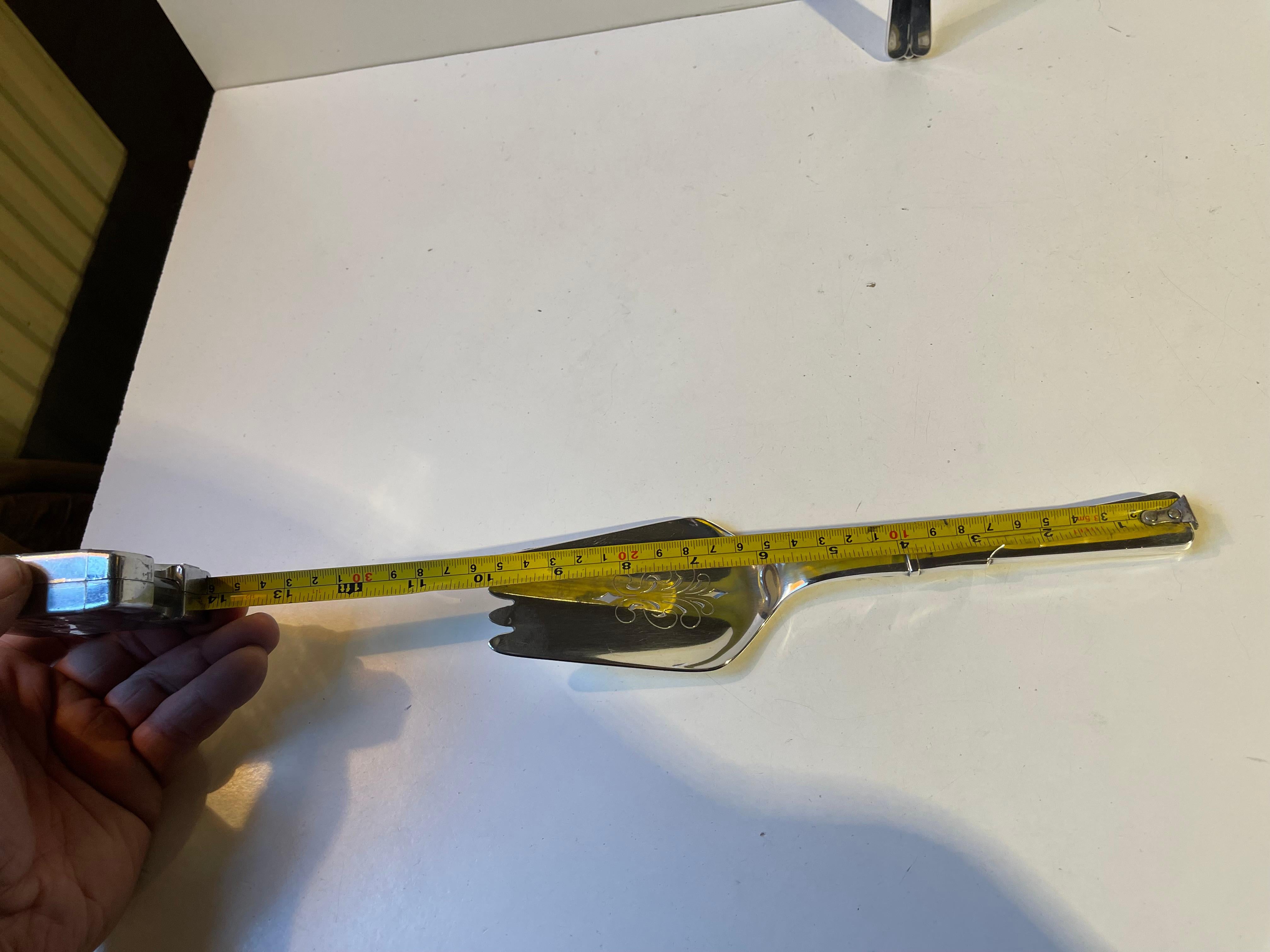 Hans Hansen Silver Fish Serving Set - Dessin no. 7 - 'Arvesølv' For Sale 4