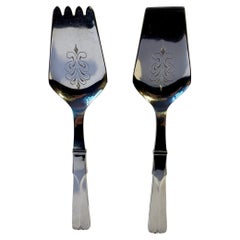 Hans Hansen Silver Fish Serving Set - Dessin no. 7 - 'Arvesølv'