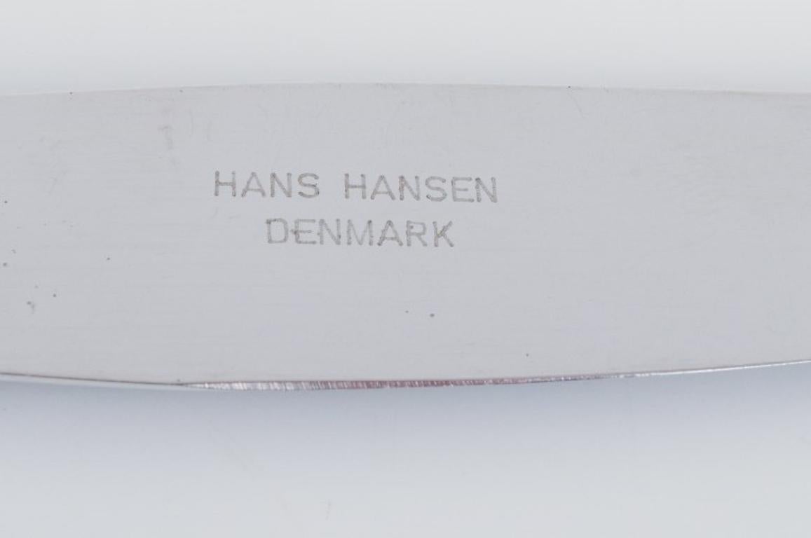 Hans Hansen Silberbesteck, Arvesølv Nr. 7. Art Deco Lunchmesser aus Sterlingsilber (Dänisch) im Angebot