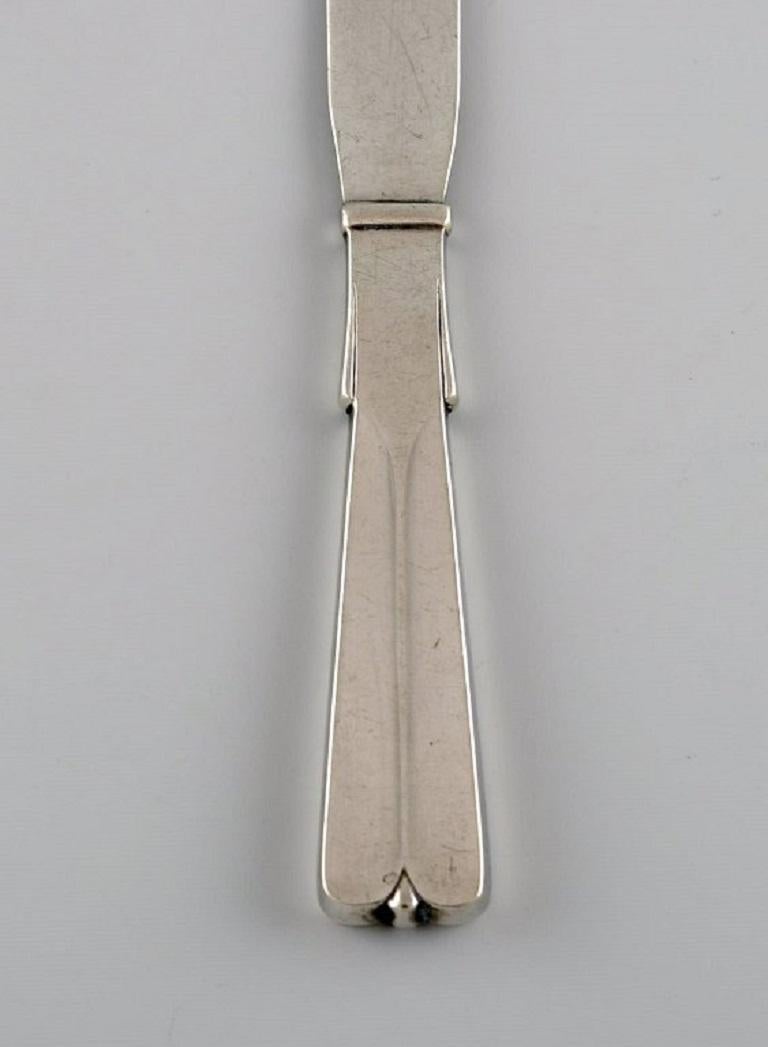 Danish Hans Hansen Silverware No. 7. Art Deco Butter Knife in All Silver, 1934 For Sale