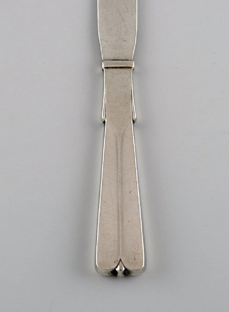 Art déco Couteau à beurre Art Déco en argent intégral Hans Hansen Silverware n° 7., 1934 en vente