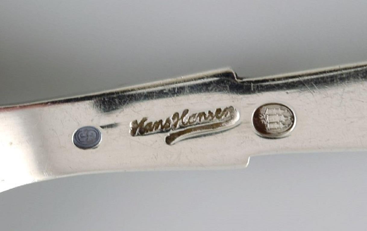 Hans Hansen Silverware No. 7. Art Deco Jam Spoon in Silver, Dated 1936 In Excellent Condition In Copenhagen, DK