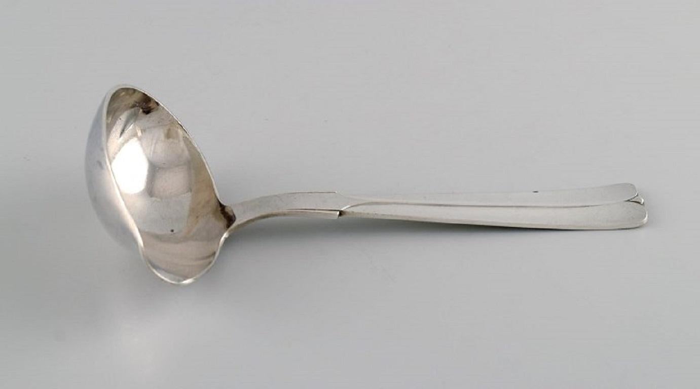 Mid-20th Century Hans Hansen Silverware No. 7. Art Deco Sauce Spoon in Sterling Silver, 1930s For Sale