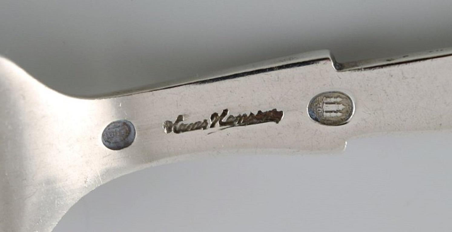 Fourchettes à pâtisserie Art Déco n° 7 de Hans Hansen en argent 830, années 1930 Excellent état - En vente à København, Copenhagen