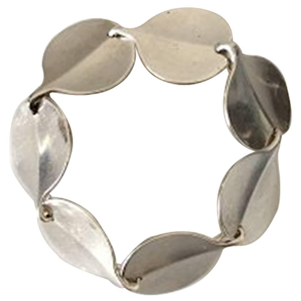 Hans Hansen Sterling Silver Bracelet #245 For Sale