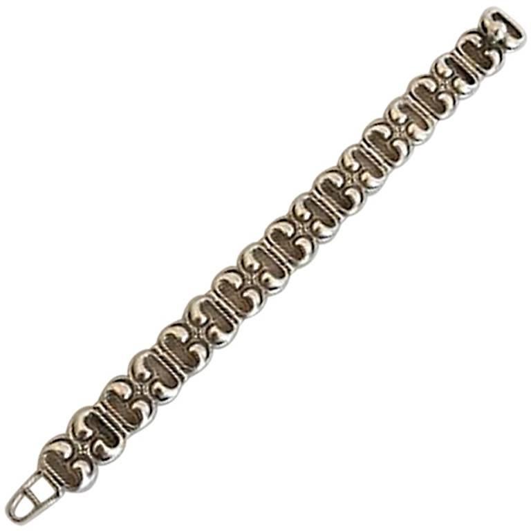 Hans Hansen Sterling Silver Bracelet For Sale