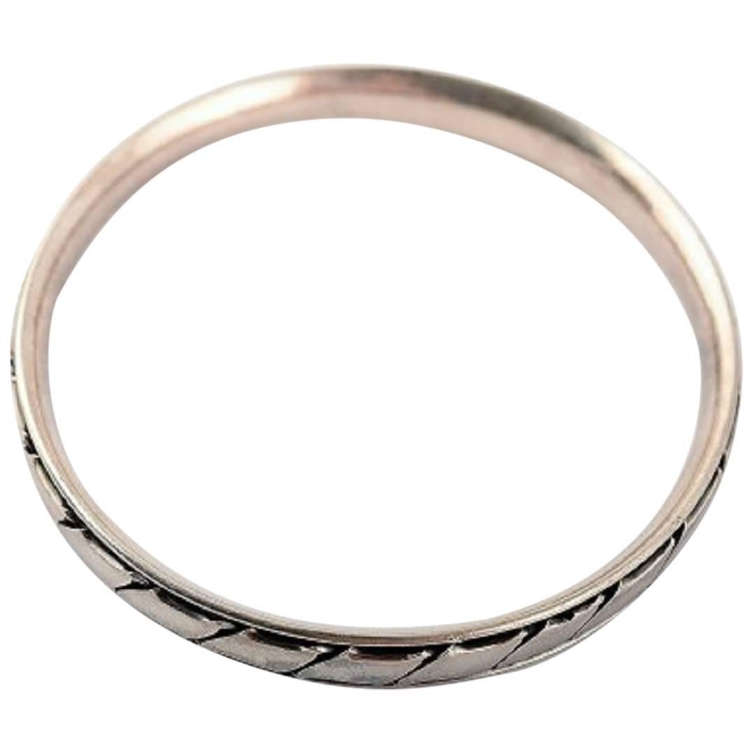 Hans Hansen Sterling Silver Bracelet in Modern Danish Design