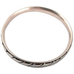 Hans Hansen Sterling Silver Bracelet in Modern Danish Design