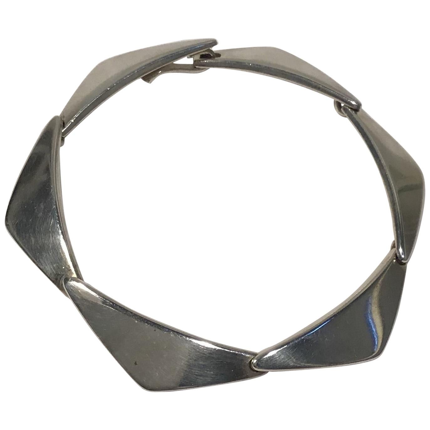 Hans Hansen Sterling Silver Bracelet No 238 For Sale