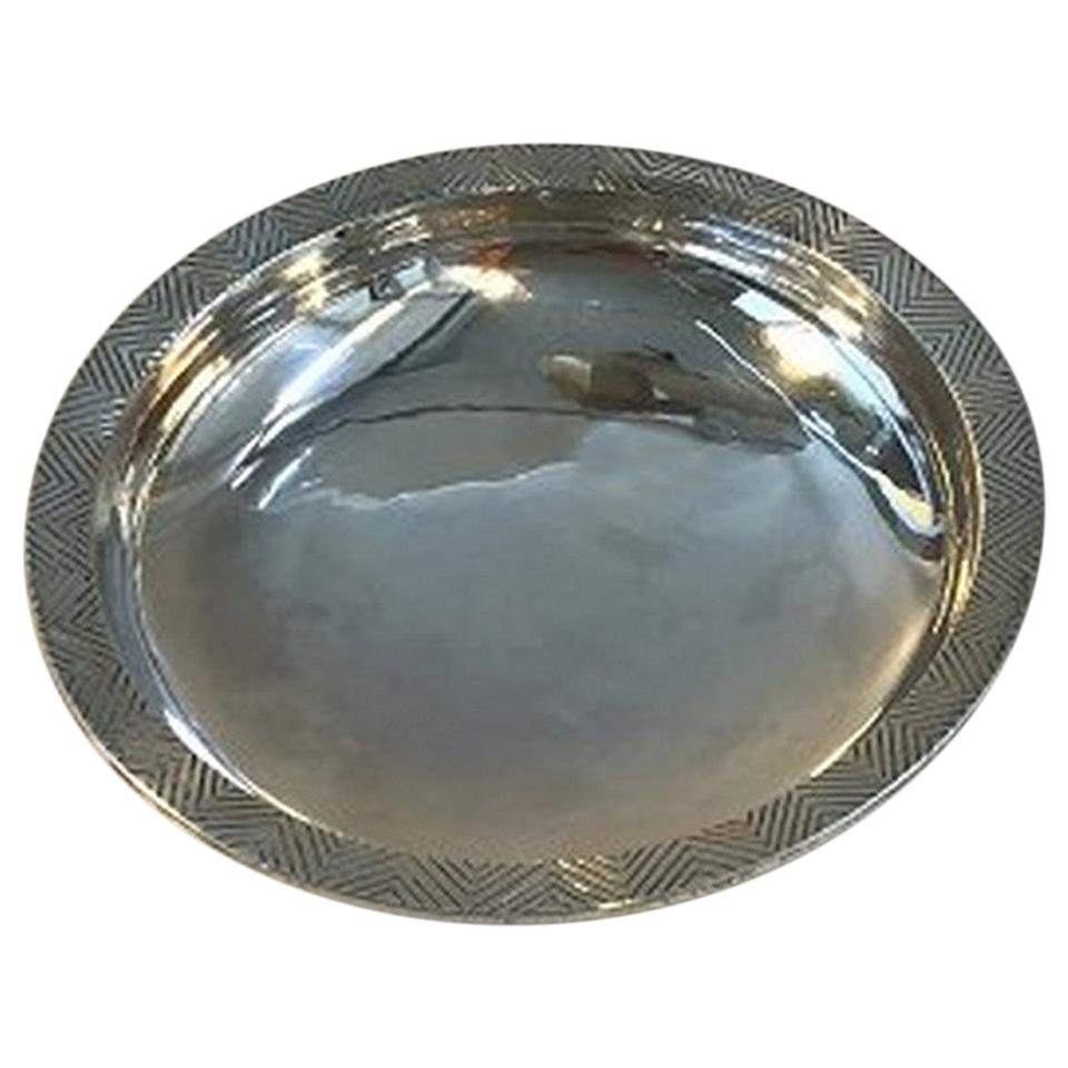 Hans Hansen Sterling Silver Dish For Sale