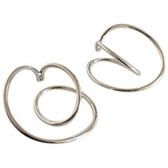 Hans Hansen Sterling Silver Earrings by Allan Scharff
