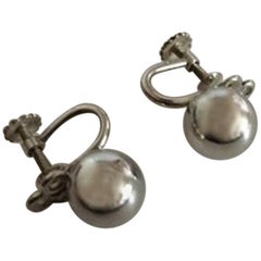 Hans Hansen Sterling Silver Earrings/Screws