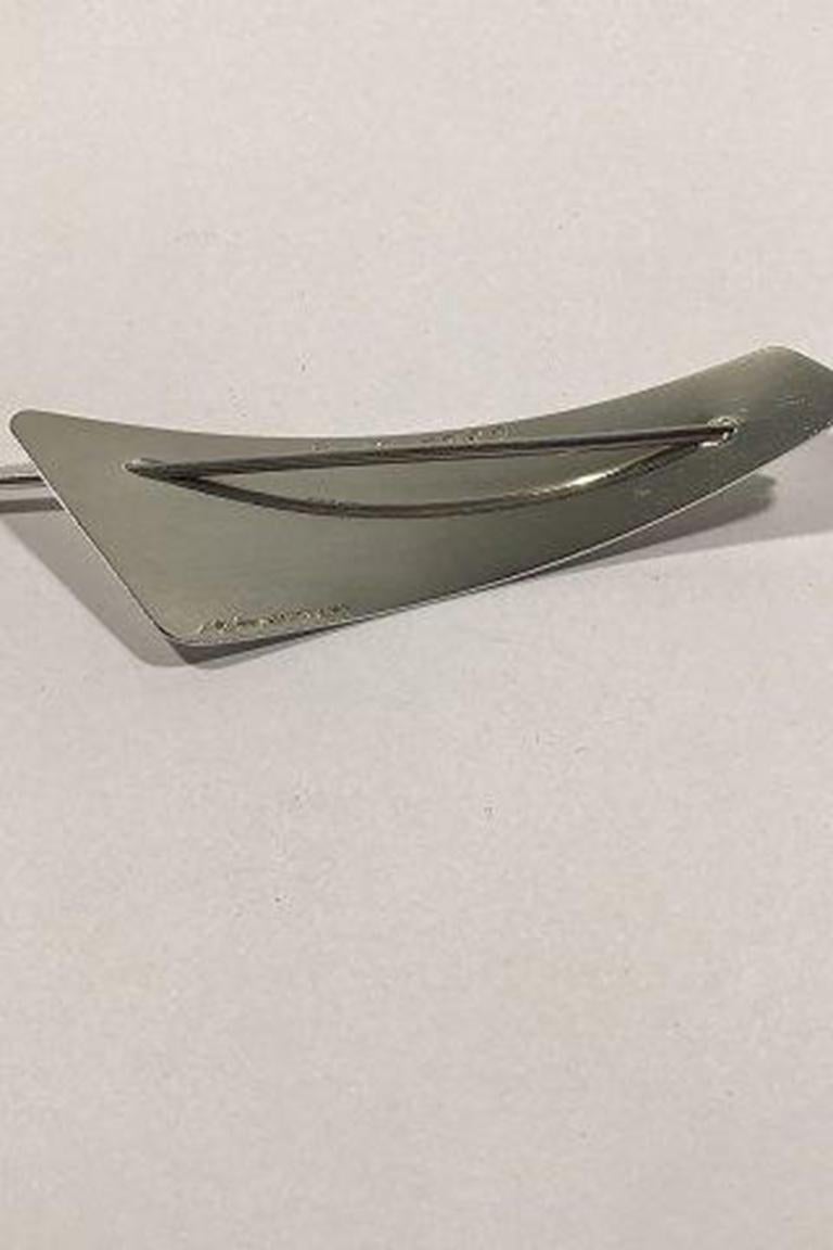 Hans Hansen Sterling Silver Hair Clip In Good Condition For Sale In Copenhagen, DK