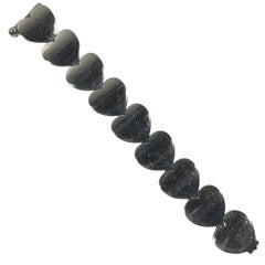 Hans Hansen Sterling Silver Heart Bracelet