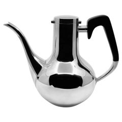 Hans Hansen Sterling Silver Mid-Century Coffee Pot