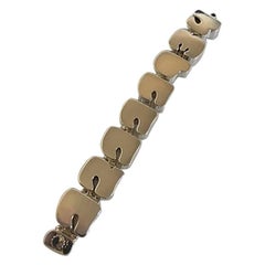 Hans Hansen Sterling Silver Modernist Bracelet with Number Links