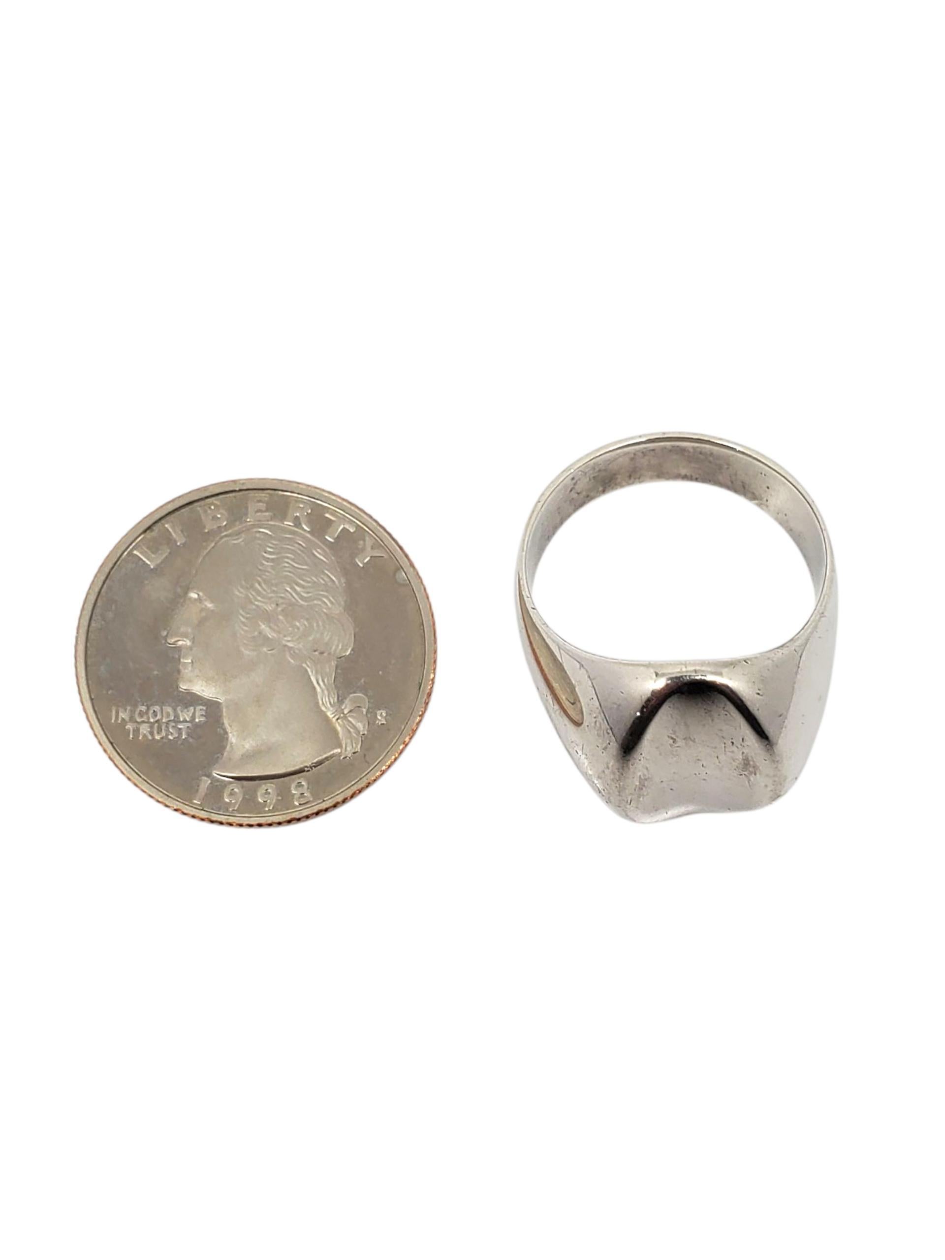 Donna Anello Modernista Hansen in argento sterling misura 9 #23419 in vendita